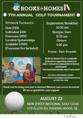 Books In Homes - 7th Annual Golf Tournament 